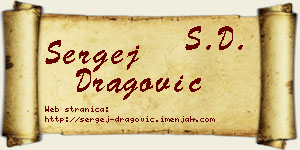 Sergej Dragović vizit kartica